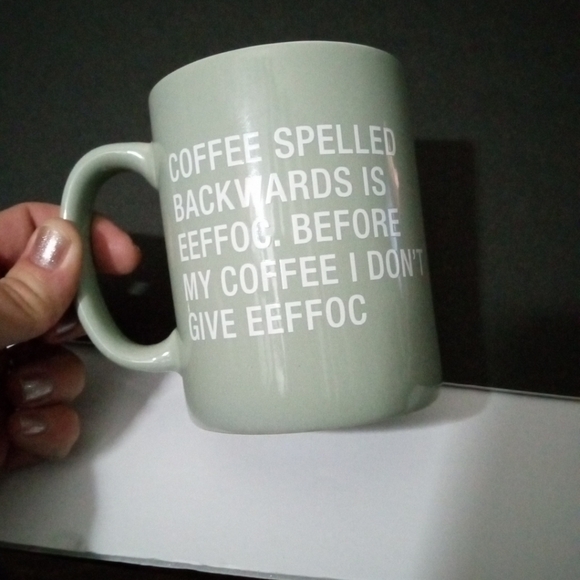 Coffee Spelled Backwards 2021 About Face Designs Mug - Picture 4 of 10
